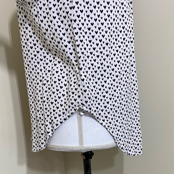 NWOT Velvet Heart || Women White Long Sleeve Button-Down high low Shirt Sz Small - Picture 8 of 8